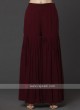 Maroon Color Sharara Suit